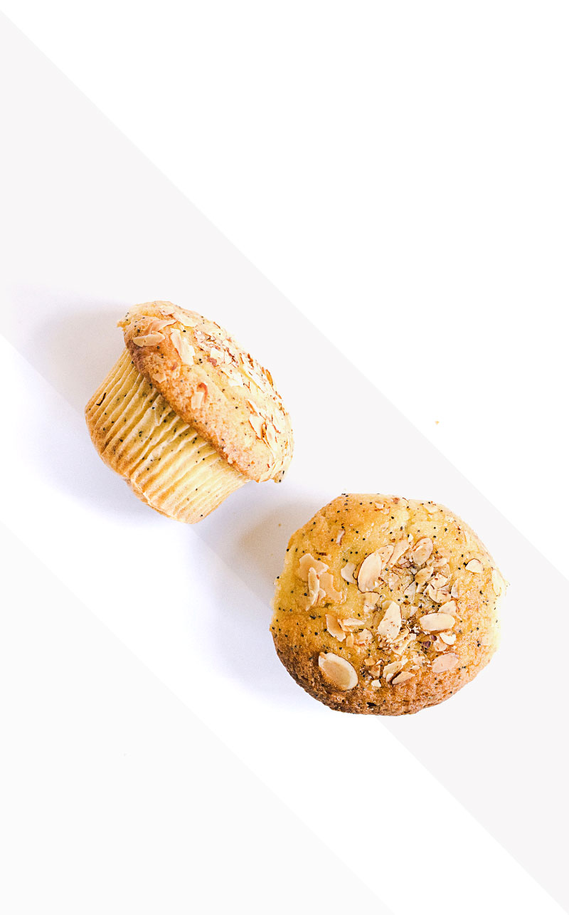 Muffin aux amandes et vanille